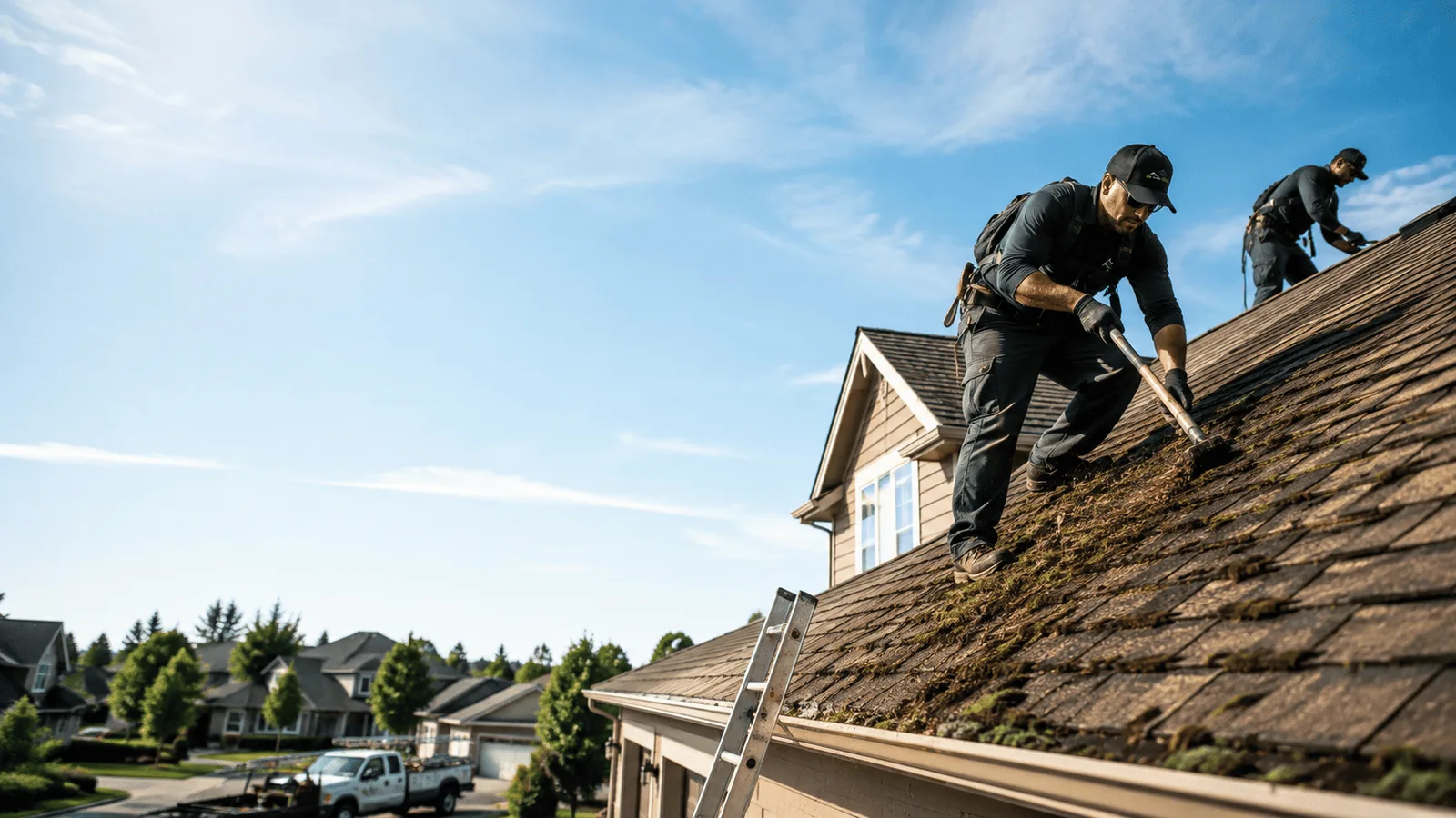 Roof Moss Removal in Mount Pleasant, WI near me